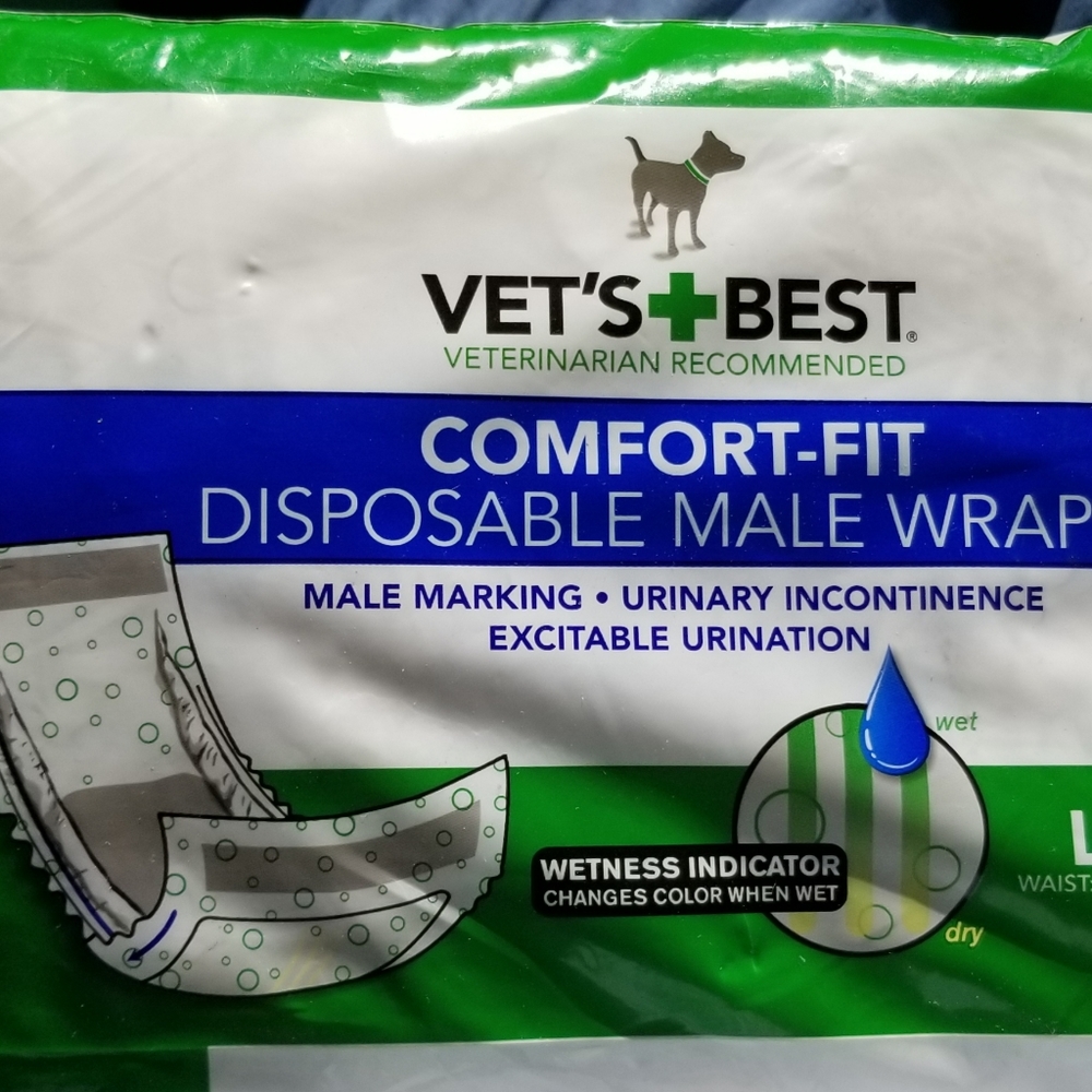 (New,unopened,)Vets best male dog wraps